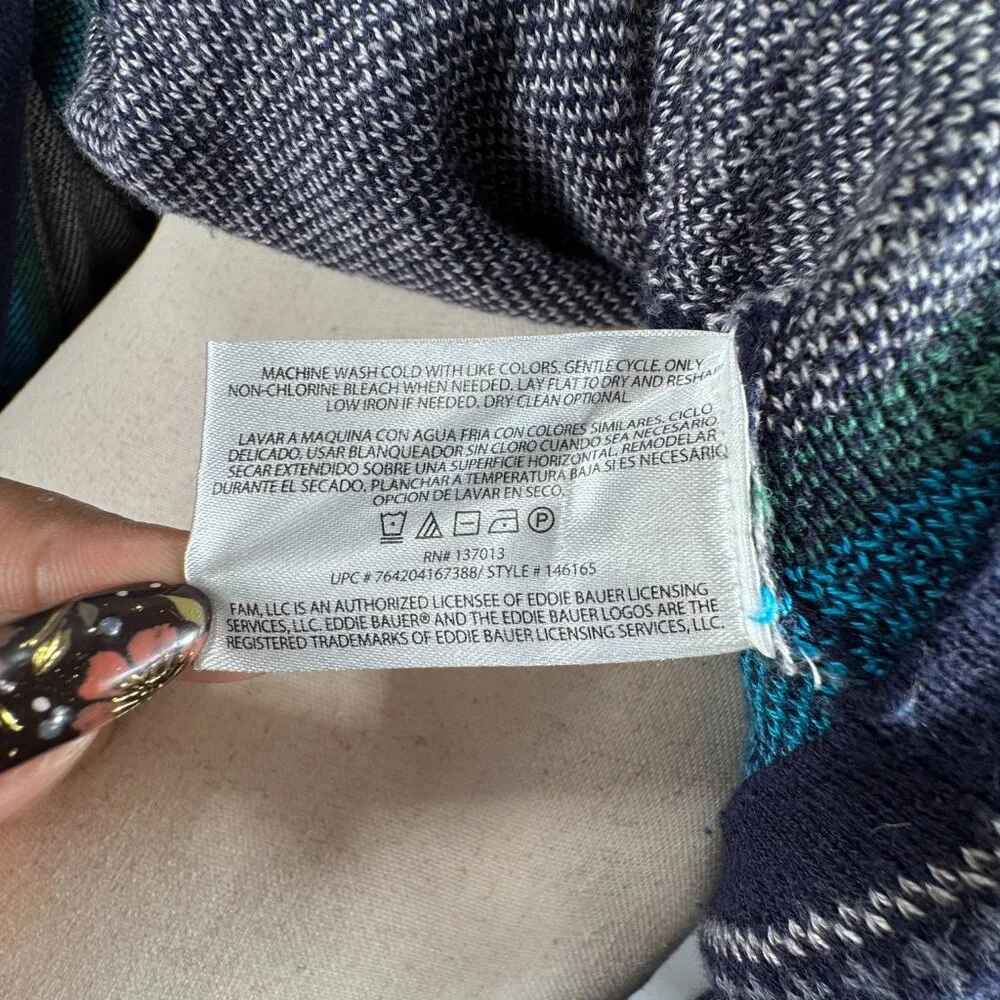 Eddie Bauer Fair Isle 1/4 Zip Winter Nordic Outdoor Sweater Pullover (Size XXL) - Picture 9 of 10